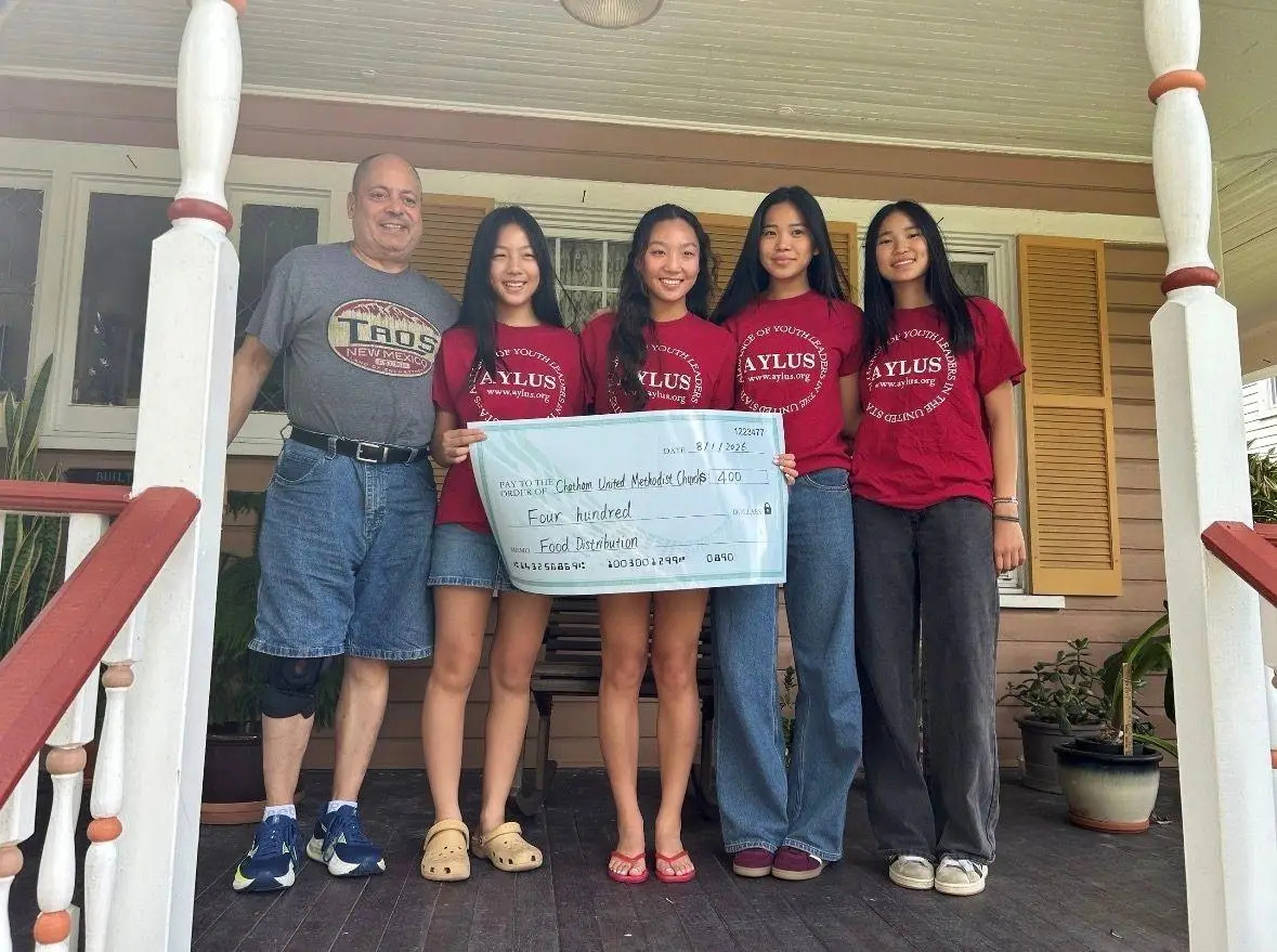 Check presentation to Chatham United Methodist Church food pantry